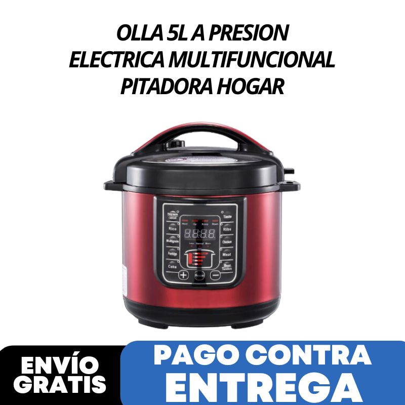 OLLA 5L A PRESION ELECTRICA MULTIFUNCIONAL PITADORA HOGAR